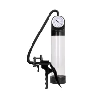 pumped by shots elite - zaawansowany system prożniowy z manometrem, czarny