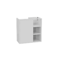 Ness szafka wisząca 57 cm podumywalkowa lakierowana, biały połysk