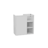 Ness szafka wisząca 57 cm podumywalkowa lakierowana, biały połysk