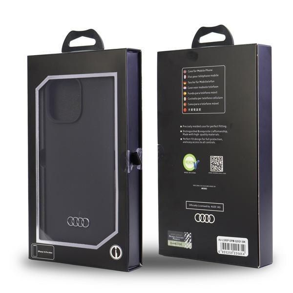 Audi Silicone Case iPhone 13 Pro Max 6.7" czarny/black hardcase zdjęcie 7