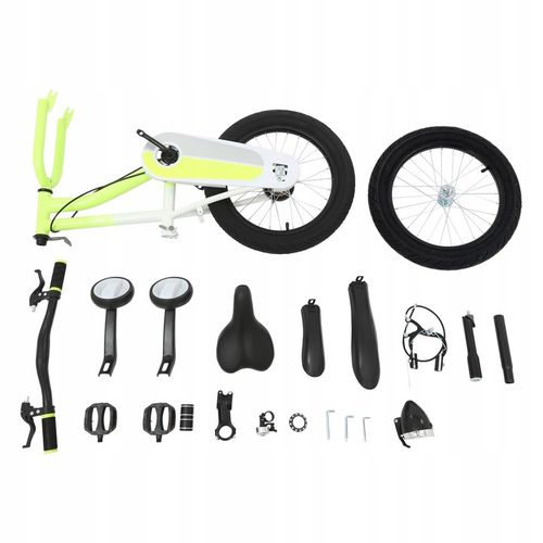 Rower 16’ ze światłami-Rower dziecięcy z kołami Light& Training -żółty na Arena.pl