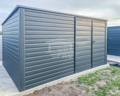 Schowek Domek Ogrodowy 4x2,5m - Brama Dwuskrzydłowa Dach Spad w tył GP485 na Arena.pl