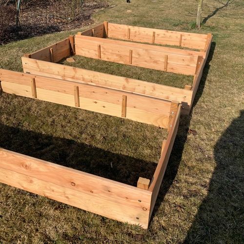 Grządka podwyższona GP12, 200x100x27, modrzew, śruby na Arena.pl