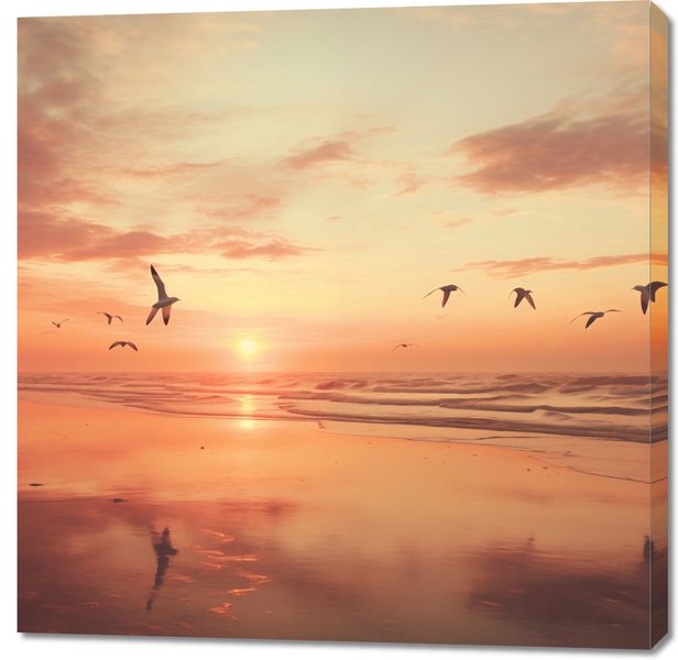 Obraz 100x100cm Spokojna Przystań zdjęcie 1