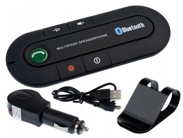 ZESTAW GŁOŚNOMÓWIĄCY SAMOCHODOWY BLUETOOTH 4.1 zdjęcie 1