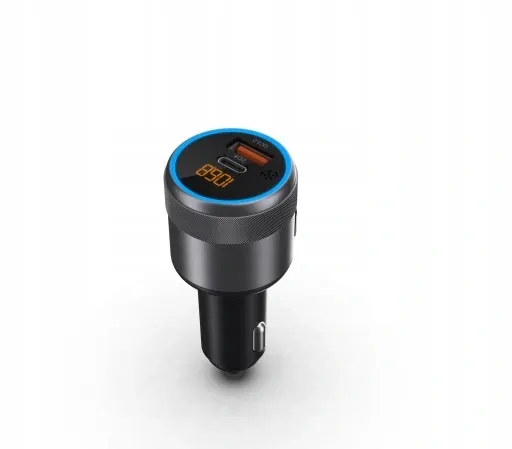 TRANSMITER FM BLUETOOTH USB TYP C QC 3.0 + PD BASS zdjęcie 2