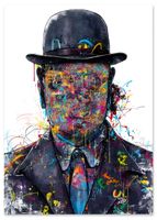 Plakat cyfrowy do wydruku portret graffiti