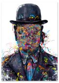 Plakat cyfrowy do wydruku portret graffiti