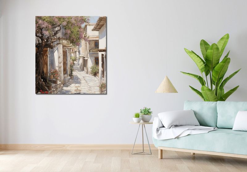 Obraz 90x100cm Urok Starego Miasta zdjęcie 2