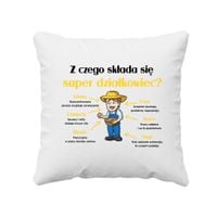 Z czego składa się super działkowiec? - poduszka na prezent