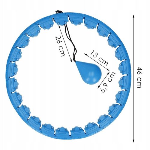 HULA HOP ODCHUDZAJACE OBCIĄŻENIE WYPUSTKI MODUŁOWY MASAŻER + OBCIĄŻNIK na Arena.pl