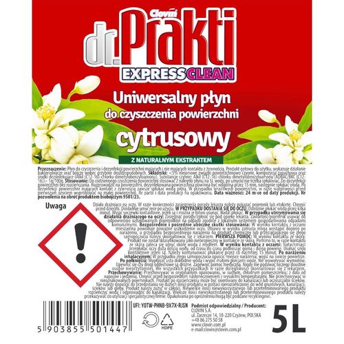 clovin dr.prakti express clean 5l universalny cytrynowy na Arena.pl