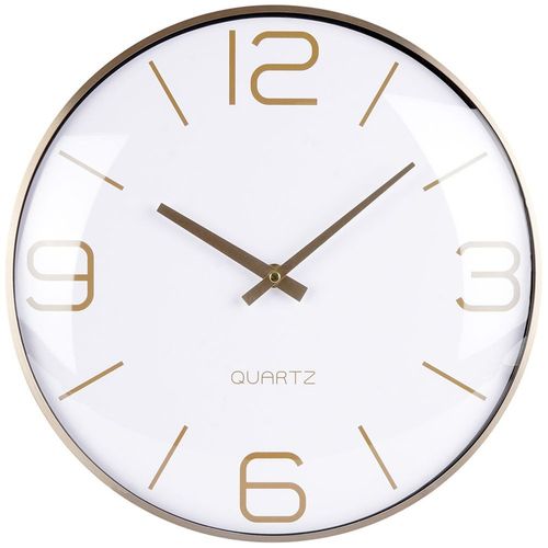 Zegar ścienny złoty biały 30 cm na Arena.pl