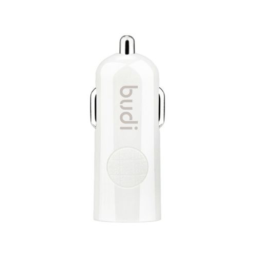 Budi - Ładowarka samochodowa USB + kabel USB-C (Biały) na Arena.pl