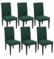 POKROWCE NA KRZESŁA 6 SZT Uniwersalne Elastyczne Pokrowiec Krzesło