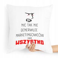 Prezent Poduszka Dla Margetingowca Marketing Z Nadrukiem Ze Zdjęciem