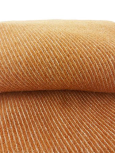 Koc z wełny nowozelandzkiej MAGDA 150x200 diagonalny miodowy na Arena.pl