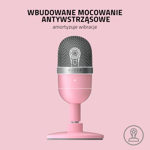 Razer Seiren Mini, mikrofon pojemnościowy, różowy na Arena.pl