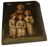 Ikona Święta Zofia patronka matek i wdów