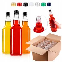 20x BUTELKA SZKLANA MONOPOL 0,5L + ZAKRĘTKI BUTELKI NA NALEWKI BIMBER SOKI
