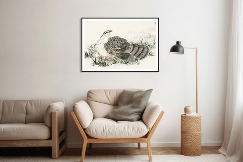 Plakat 35x25cm  Hawk-Eagle, Kashu Japoński Vintage do Salonu na Arena.pl