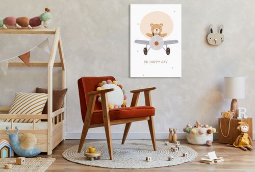 Obraz 30x50cm Wzory dla Dzieci, Dziewczynki i Chłopca - Misio na Arena.pl