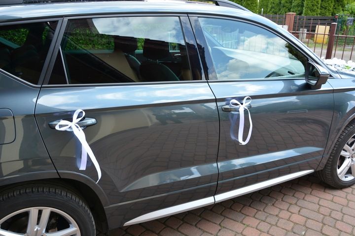 Dekoracja samochodu ozdoby na auto do ślubu A24 zdjęcie 5