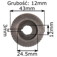 Koło zębate zębatka do wiertarki 43x12x12mm 41 zębów