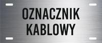 Tabliczka na kabel OZNACZNIKI KABLOWE grawerowane energetyczne 3x7 cm