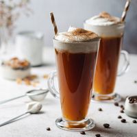 Wysokie SZKLANKI DO LATTE herbaty ZESTAW SZKLANEK do kawy 6szt + ŁYŻECZKI