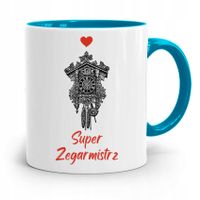 Kubek Błękitny Dla Zegarmistrza Super Zegarmistrz Z Nadrukiem Ze Zdjęciem