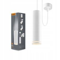 2 x Oprawa oświetleniowa wisząca aluminium biała tuba Videx 30 W GU10 122 c
