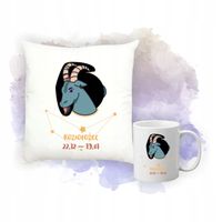 Zestaw Poduszka i Kubek Nadruk Personalizacja ZNAKIEM ZODIAKU KOZIOROŻEC