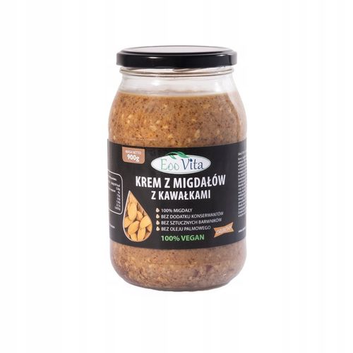 Pasta masło z migdałów migdałowe CRUNCH 900g na Arena.pl