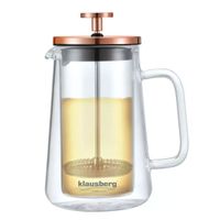 zaparzacz tłokowy do kawy/herbaty termiczny 350ml klausberg kb-7723