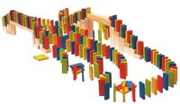 Klocki drewniane Woodyland Domino 200 elementów