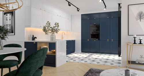 KUCHNIA KLASYCZNA KU-W80 Szafka 80 cm górna fronty MDF frezowane na Arena.pl