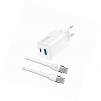 Szybka ładowarka GaN 45W 2 wejścia USB i USB-C z kablem do Samsung A32 5G