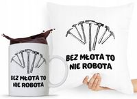 Zestaw Poduszka Kubek Budowlańca Majstra Fachowca Z Nadrukiem Ze Zdjęciem