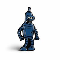 Bender | 4 cm | Metal | Przypinka | Futurama