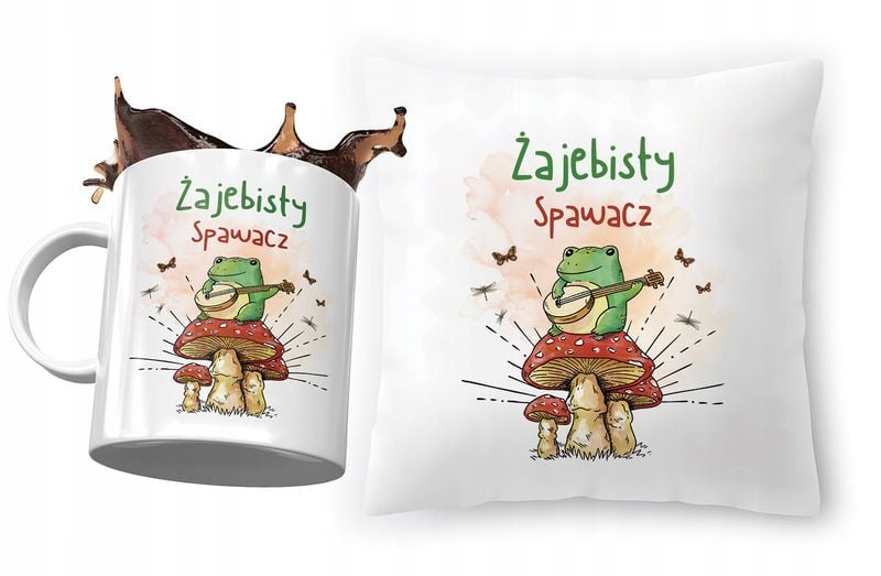 Zestaw Dla Spawacza Poduszka + Kubek Na Prezent Z Nadrukiem Ze Zdjęciem zdjęcie 1