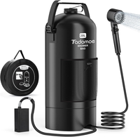 Prysznic turystyczny 20L z pompką 2000mAh camping