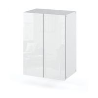 Szafka Łazienkowa Wisząca Wąska Nad Umywalkę 40cm Słupek Hugo Biały Połysk