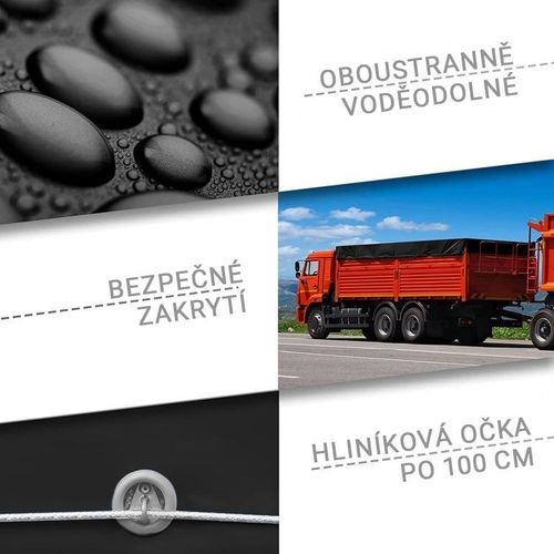 JAGO Plandeka 650 g/m2, aluminiowe oczka, czarne, 4 x 3 m na Arena.pl