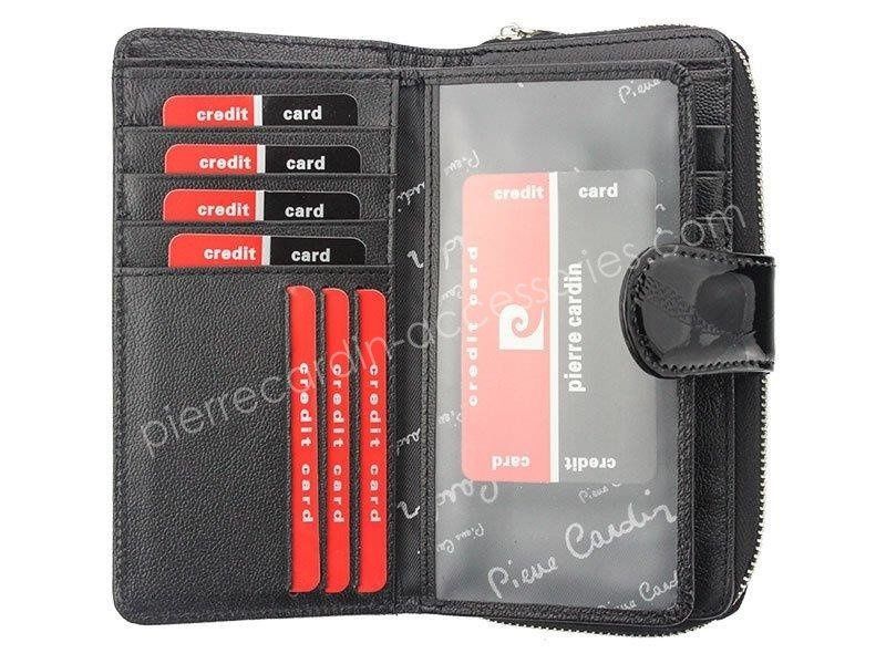 Portfel damski skórzany PIERRE CARDIN 05 LINE 116 Popiel zdjęcie 2