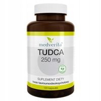 MEDVERITA TUDCA 250MG 120KAPS OCZYSZCZANIE UKŁAD POKARMOWY WSPARCIE WĄTROBY