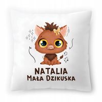 Poduszka Biała 40X40 Cm Dla Natali Córki Dziecka Z Nadrukiem Ze Zdjęciem
