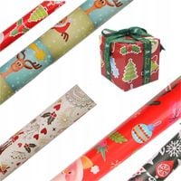 papier do pakowania prezentów świąteczny prezentowy komplet ozdobny 5szt
