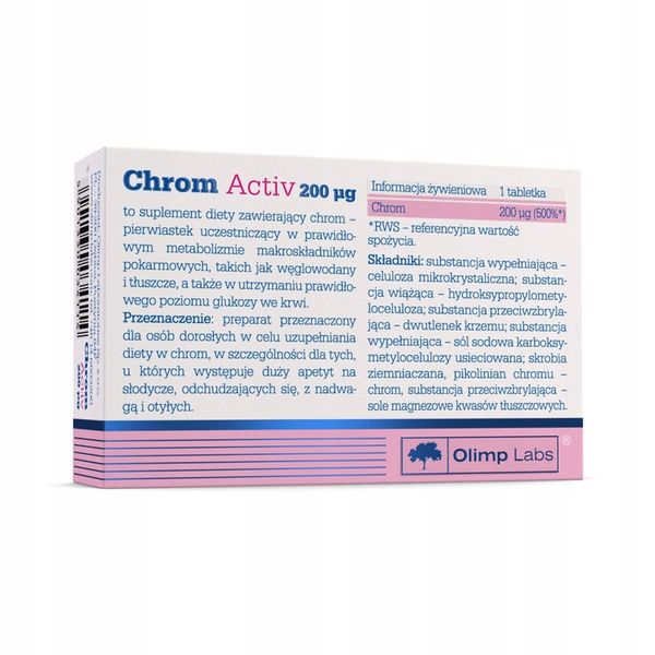 OLIMP CHROM ACTIV 120tabl METABOLIZM ODCHUDZANIE zdjęcie 3