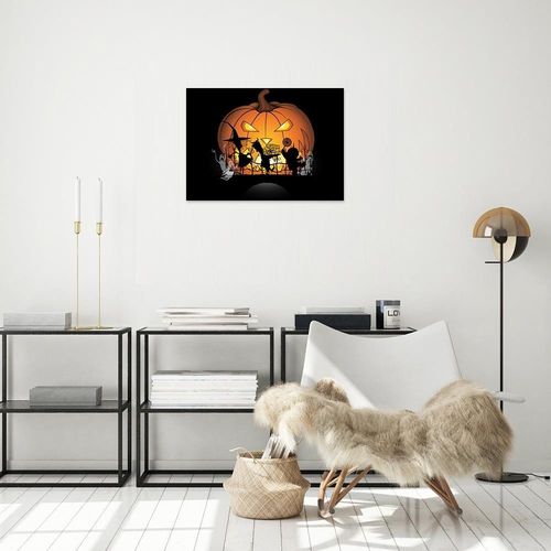 Deco Panel, Halloweenowa dynia 60x40 na Arena.pl